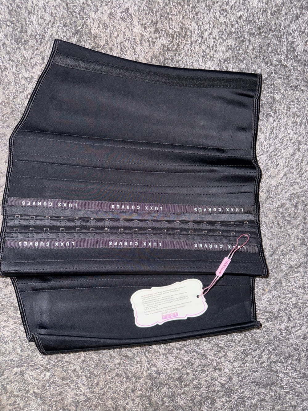 Luxx Curves Black Waist Trainer Shapewear
